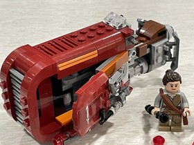 LEGO Star Wars 75099 Rey's Speeder 100% Complete with instructions & minifigures
