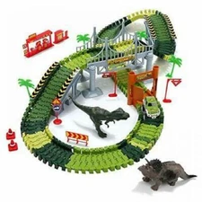 153 pieces Dinosaur Toys Train Tracks Boy Gifts 