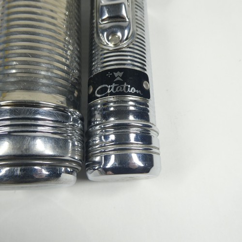 2 Vintage Flashlights Chrome Citation MCM Art Deco - Picture 2 of 12
