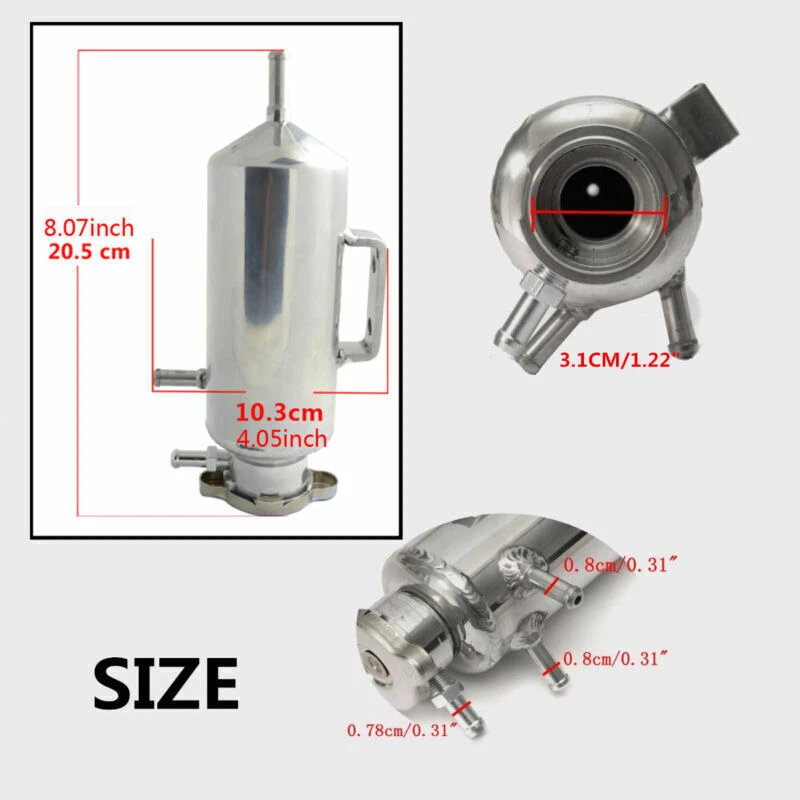 Универсальный комплект резервуаров для переливного бака радиатора бутылки охлаждающей жидкости 350 мл - Изображение 2 из 4