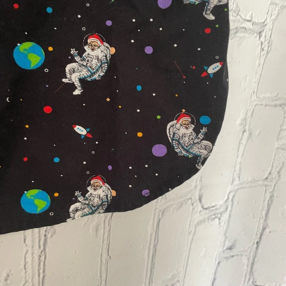 Denim & Flower boy’s outer space Santa Button Down Shirt - Image 4 of 4