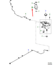 Serbatoio espansione batteria JAGUAR E-PACE X540 J9C17615 NUOVO ORIGINALE