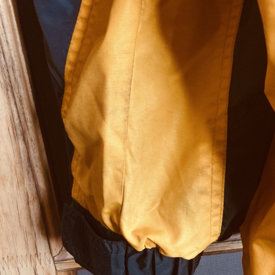 Columbia Sportswear Co. Men Blue Gold Nylon Coat Full Zip Jacket Size