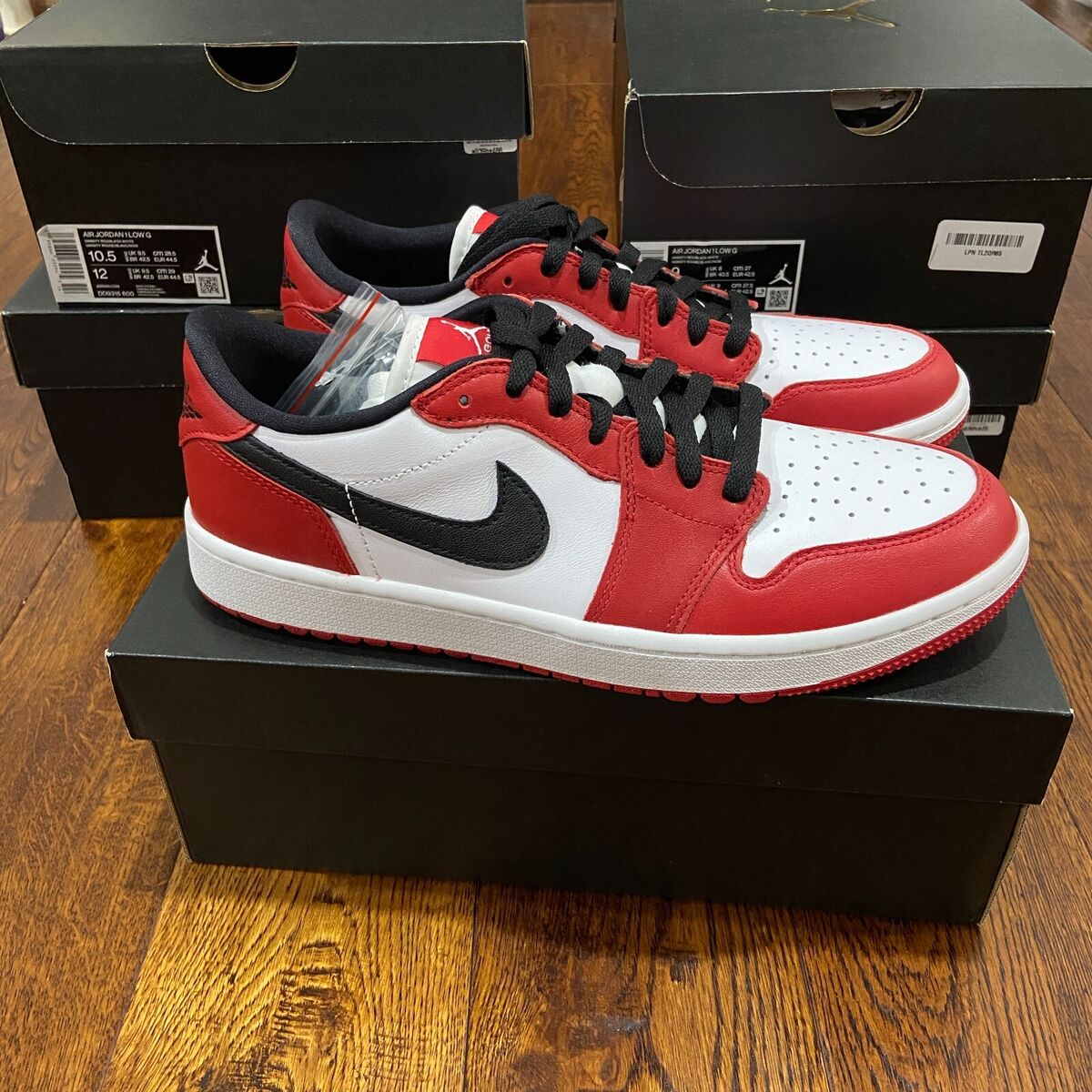 Nike Air Jordan 1 Low Chicago Golf Shoes Red DD9315-600 NEW | eBay