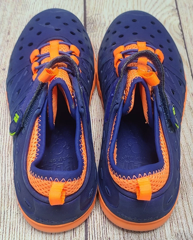 Zapatos Deportivos Stride Rite Made 2 Play Phibian Water para Niños Talla 1 Azul Naranja EE. UU. Foto 3 de 4