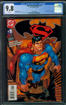 Superman Batman 1 CGC 9.8 Superman McGuinness Cover 1st Print 10