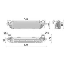 Mahle CI 660 000P Ladeluftkühler für BMW F90 G30 G31 G32 G11 G12