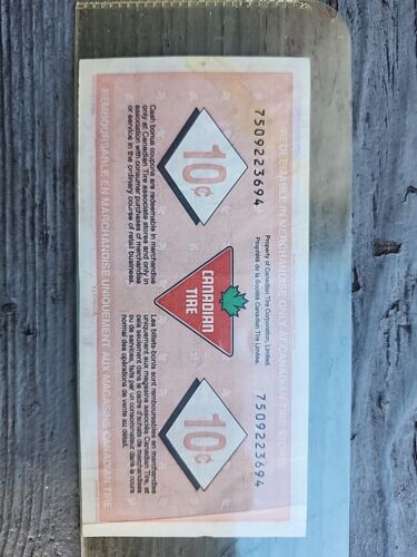 1996 Canadian Tire Money 10c 75th Anniversary Special Edition - Picture 2 of 6