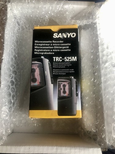 Sanyo TRC-525M Talk-Book MicroCassette Voice Recorder VAS 2-Spd Swedish +5 Lang - Picture 2 of 2