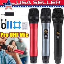 Pro UHF Wireless Microphone with Receiver for Karaoke Singing PA Parties Events
