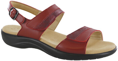 SAS Women's Shoes Nudu Sandal Ruby/Cabernet  Red Many Sizes & Widths New In Box