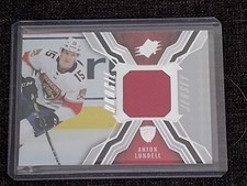 2021-22 UD SPX Hockey Anton Lundell Relic Rookie Jersey Florida Panthers #RJ-AL