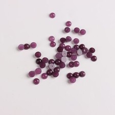 50pcs 6mm Round CAB CABOCHON Natural Purple Stone Round Stone Beads No Holes