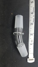 19mm male to 19mm male glass on Glass Adapter with bend usa seller gog