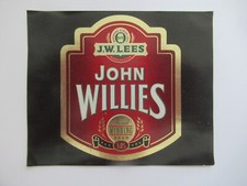 Old Beer Label - Lee's Brewery - JOHN WILLIES - 1990s