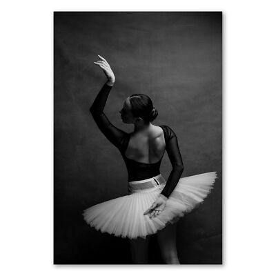 Postereck 3382 Poster Leinwand Ballett, Tanz Tutu Kleid Frau Sport Ballerina