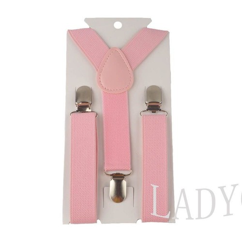 Clip On Y Back Soild Suspenders -Adjustable Children Suspender Elastic Kids Belt - Picture 39 of 40