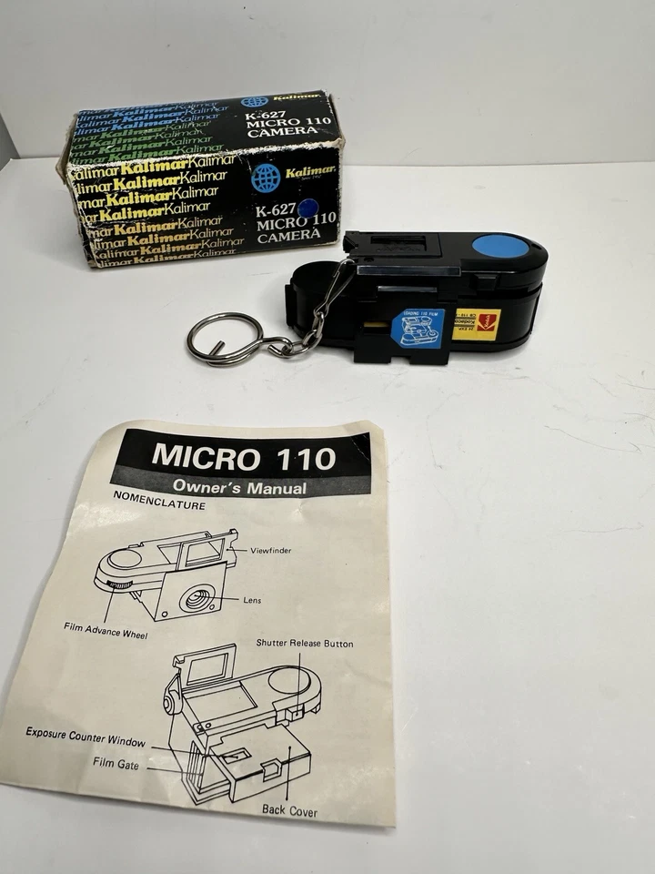 CÁMARA LLAVERO MICRO 110 VINTAGE con caja original e instrucciones 1970 Foto 3 de 4