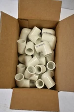 Lot of 50 Lasco 1/2" 90° PVC Schedule 40 Elbow Pipes 407-005BC FIPT x S