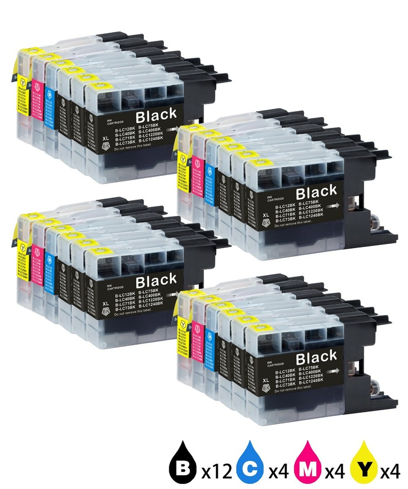 10 Cartucce Compatibili LC-75XL Per Brother MFC-J280W J835DW (4 Nero, 2 Ciano, 2 Magenta, 2 Giallo) - Foto 2