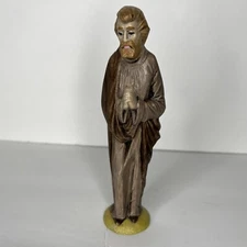 vintage Byron Molds 1973 Ceramic Hand Painted Praying Joseph Figurine 