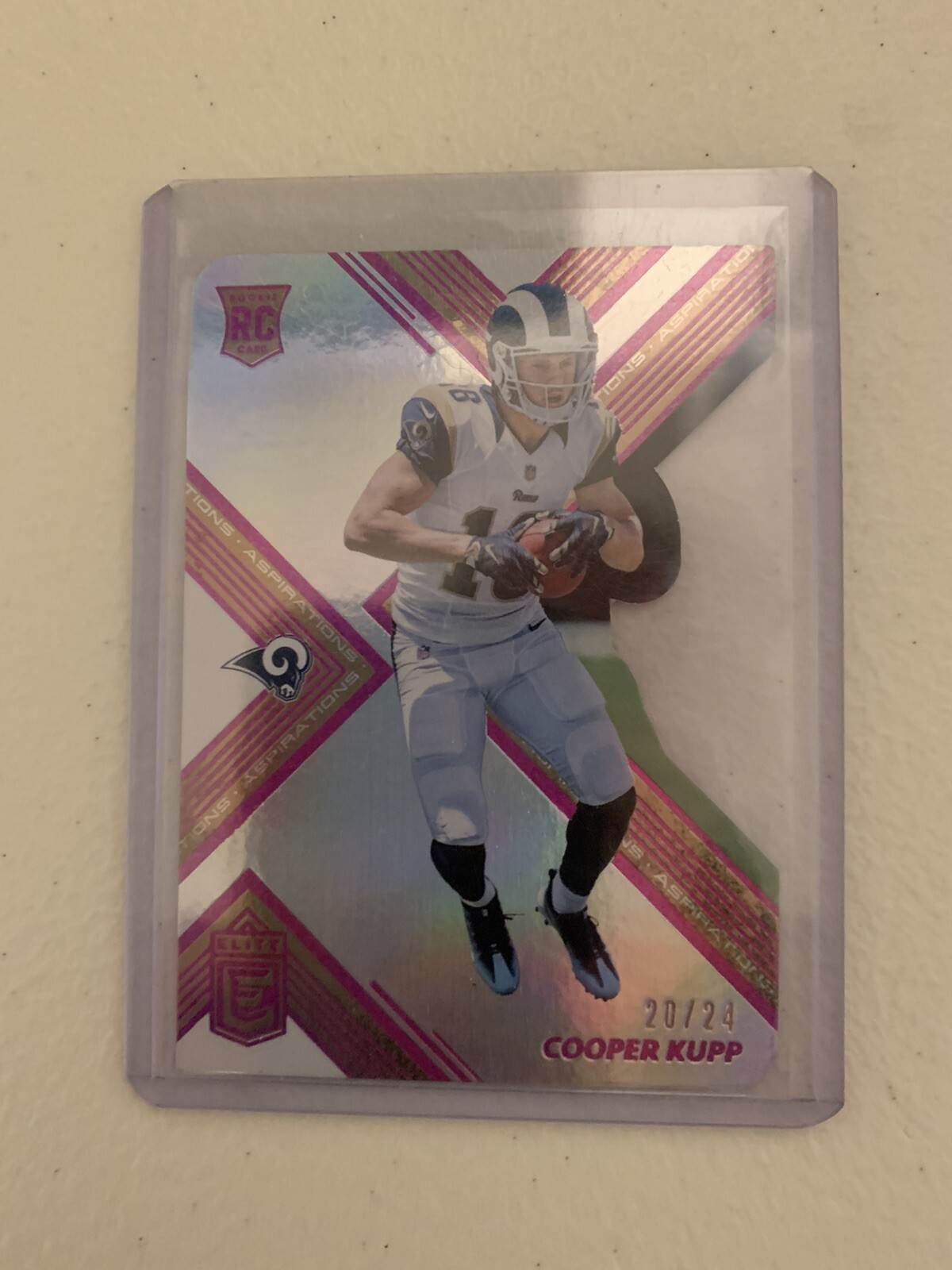 2017 donruss elite Cooper Kupp die cut aspirations/24 Rc Rookie