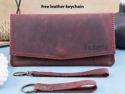 Customized Women Wallet Leather Wallet Mothers Day Gift Birthday Gift Girlfriend