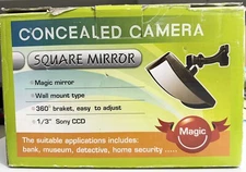 Concealed Security Square Mirror Camera CC-HS-S1 System NTSC 3.6mm Vol: DC 12V