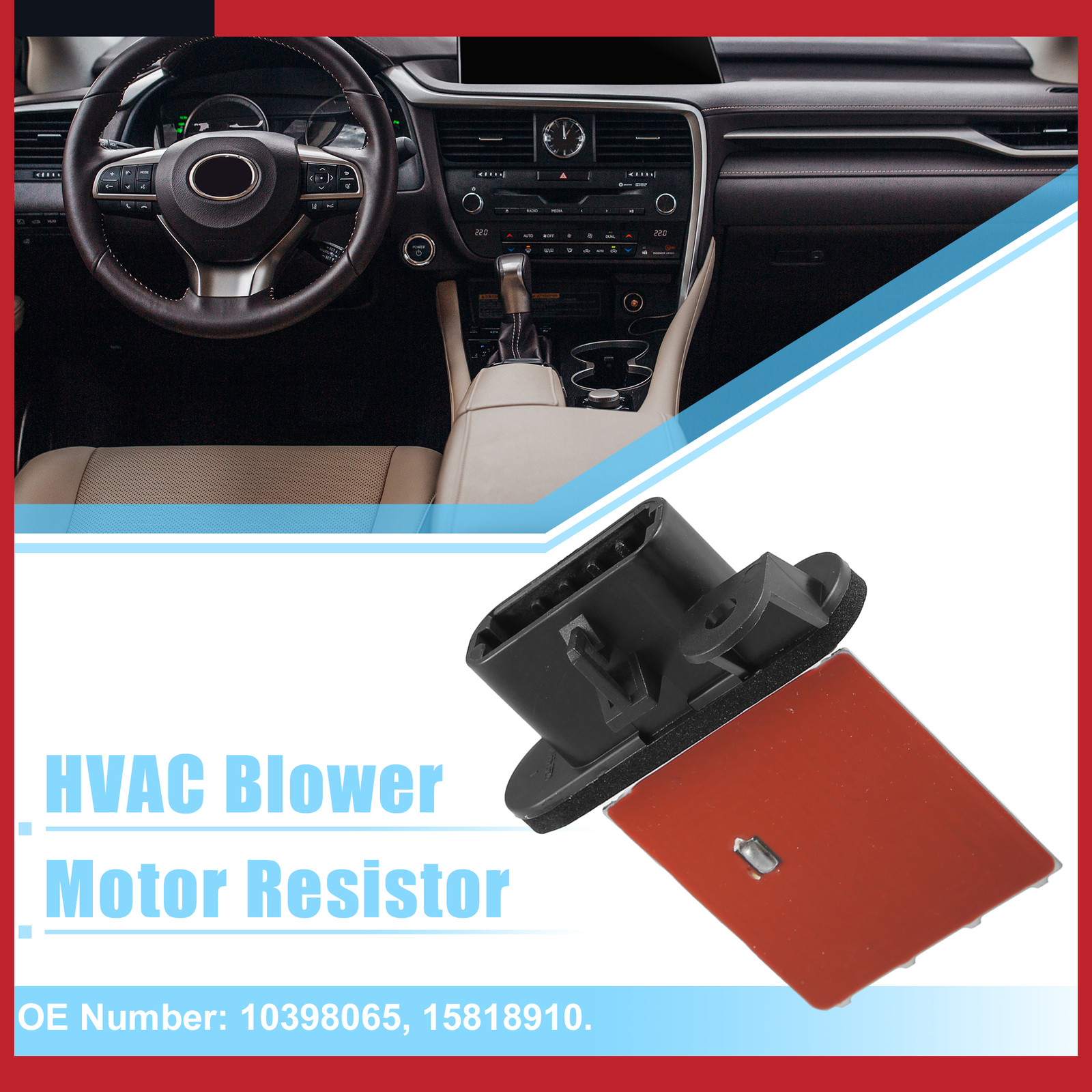 New HVAC Blower Motor Resistor Front 4P1516 For GMC Envoy Chevrolet Isuzu Saab E - Foto 10