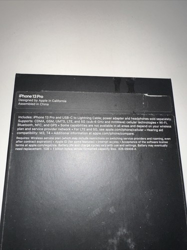 Original Box for Apple iPhone 13 Pro black - Photo 3 sur 8