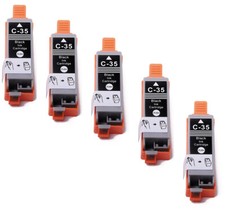 5 Pack BLACK Printer Ink Tanks for PGI-35 Canon Pixma iP100 iP110 TR150 Printer