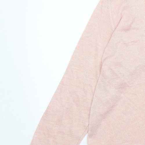 H&M Womens Pink V-Neck Polyester Blend Cardigan Size L - Picture 9 of 12