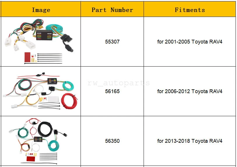 4-полосный жгут проводов адаптер питания вилка для Toyota RAV4 06-12,13-18 - Изображение 2 из 2