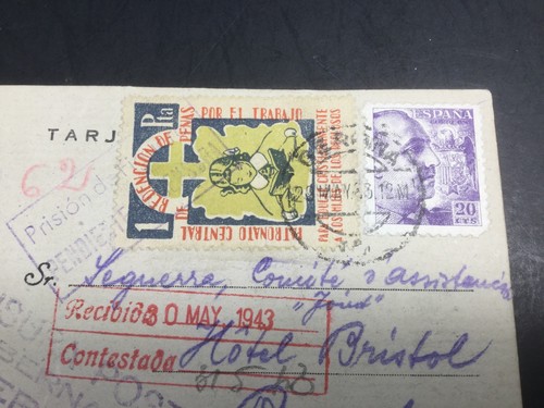 Holocaust 1943 Prison Celular De Partido Kranzenblum Hotel Bristol Barcelona - Foto 4 di 5