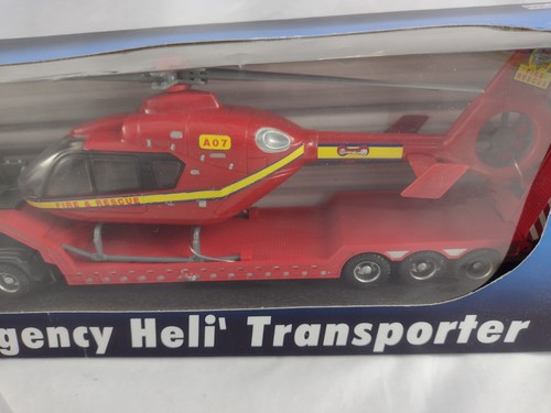 Teamsters Emergency Heli Transporter Truck and Helicopter 1:48 Die Cast - Picture 3 of 7