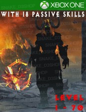 Diablo 3 Xbox One - Set Completo Modded Barbarian Immortal King - Livello 1