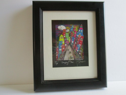 Stephan Shrem Happy 5th Ave. Framed Artwork 90/180 5" X 7" - Picture 2 of 5
