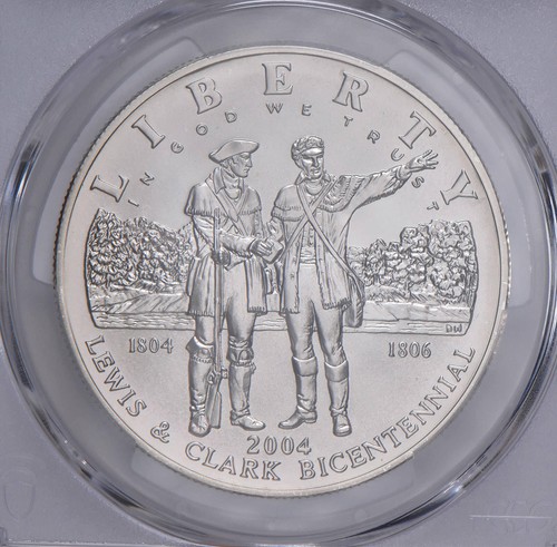 2004-P Lewis & Clark Commemorative Dollar MS70 PCGS Blue Label - Picture 3 of 5