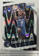 2025 Panini Prizm WNBA #69 Courtney Williams White Seismic Prizm Minnesota Lynx