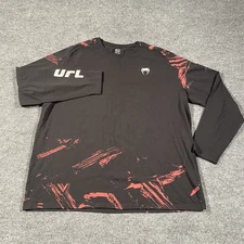 UFC Venum Fight Week 2.0 Long Sleeve Stretch Performance Fit Shirt Mens 3XL