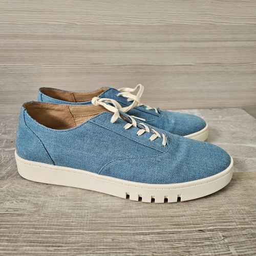 Zapatillas informales de mezclilla Vionic Callie para mujer talla 9 mocasín Oxford azul cómodo