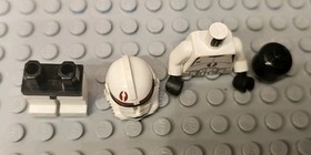 Lego Clone Trooper 7250 Dark Red Markings Episode 3 Star Wars Minifigure