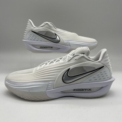 Mens Size 8 Nike GT Cut 3 Turbo White Silver Basketball Shoes HV9918 101 NEW