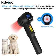 305W Laser Therapy Deep Tissue for Pain Relief 660/808/905nm Super Pulsed Clinic