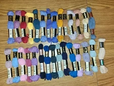 Lot Of 29 Skeins of DMC Needlepoint Tapestry Wool Yarn Colors Shown Lot J