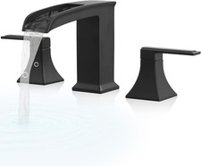 Brass High Flow Roman Bathtub Faucet Black Tub Faucet, Waterfall Bath Tub Faucet