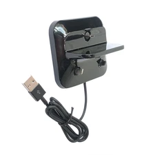 Black 3 In 1 Usb Docking Station Desktop Dock Stand Charger Charging Converter