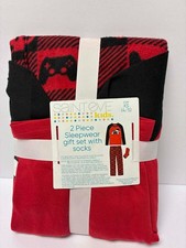 Saint Eve Kids 2 pc sleepwear gift set with socks size XS 4/5 NWT