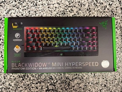 Razer Blackwidow V3 Mini Hyperspeed 65% Wireless Gaming Keyboard Green Switches