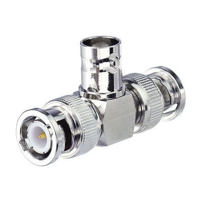 Eighwood 2pcs BNC Tee Adapter BNC Female to Dual Male 3 Way Video Splitter Co...